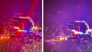 Çukura düşen otomobildeki 4 kişi yaralandı