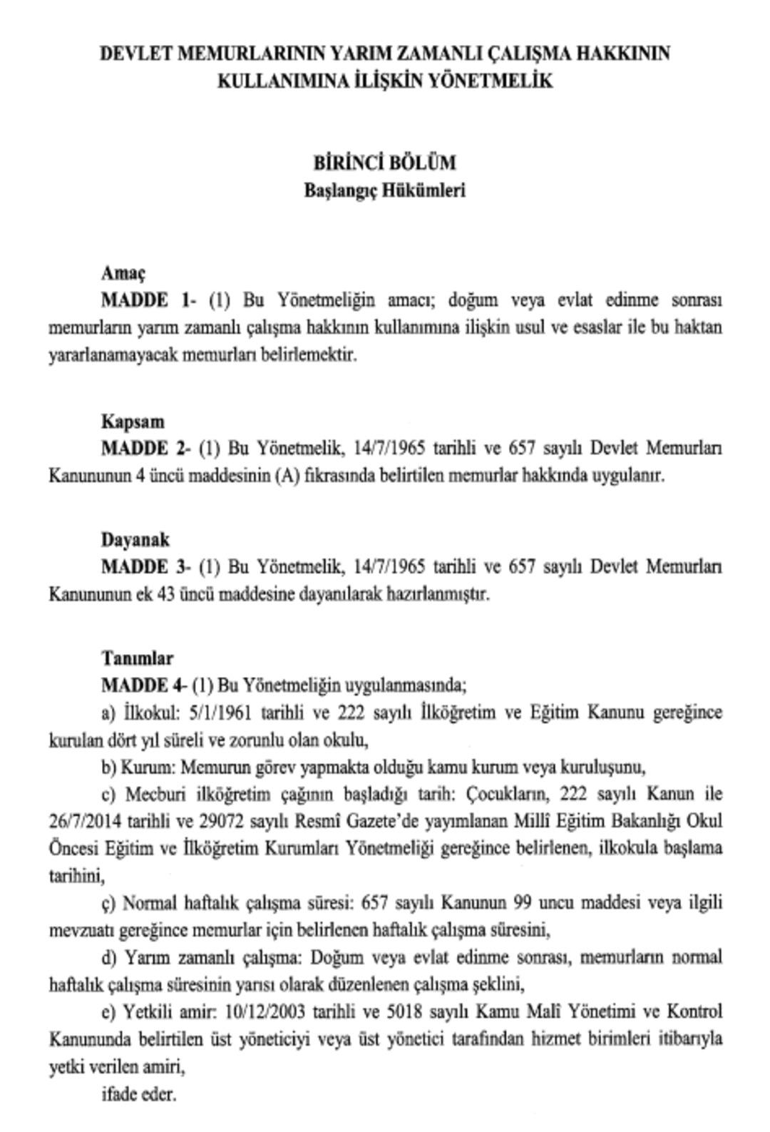 Memurlar dikkat! Resmi Gazete de yayımlandı: Yarı zamanlı çalışma hayata geçiyor! İşte memurun yarı zamanlı çalışma şartlarının detayları 6