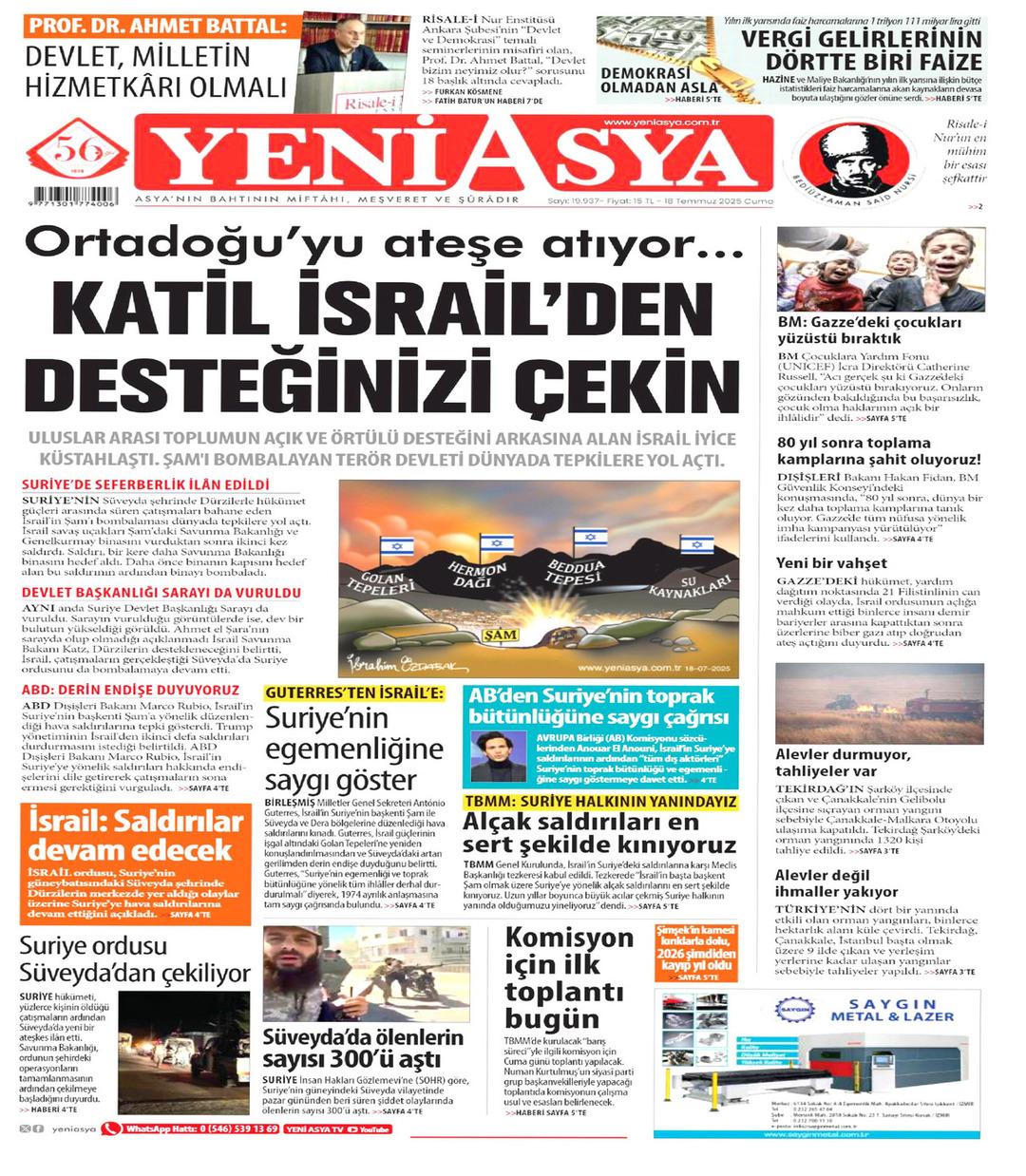 Yeni Asya Gazetesi