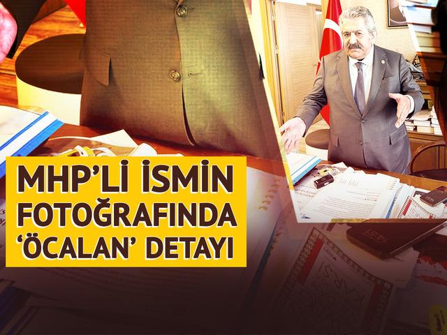 MHP'li ismin fotoğrafındaki 'Öcalan' detayı gündem oldu
