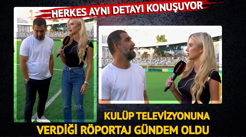 Herkes aynı detayı fark etti! Gündem olan röportaj...