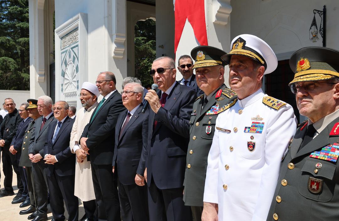 Kurdeleleri komutanlar kesti! MSÜ yerleşkelerinde camiler açıldı, Cumhurbaşkanı Erdoğan tek tek bağlandı 8