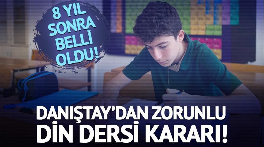 Zorunlu din dersi kararı