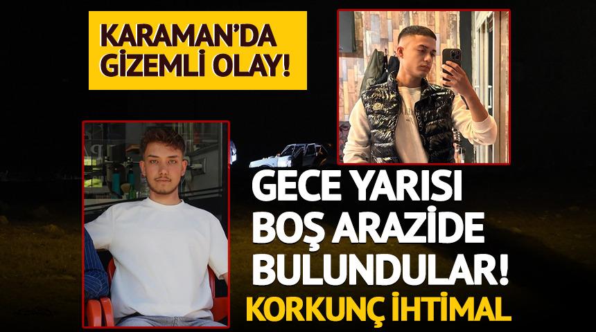 Yer: Karaman! İki berber arkadaş başlarından vurulmuş halde ölü bulundu