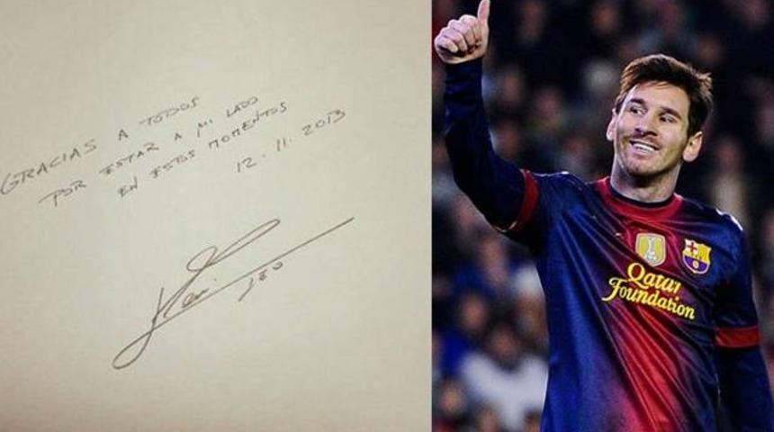 Messi'den sakatlığı sonrası ilk mesaj