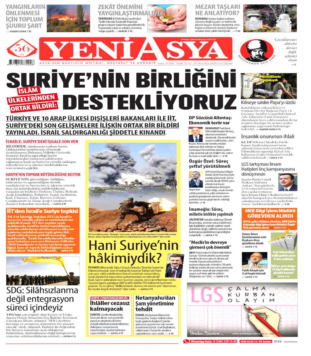 Yeni Asya Gazetesi
