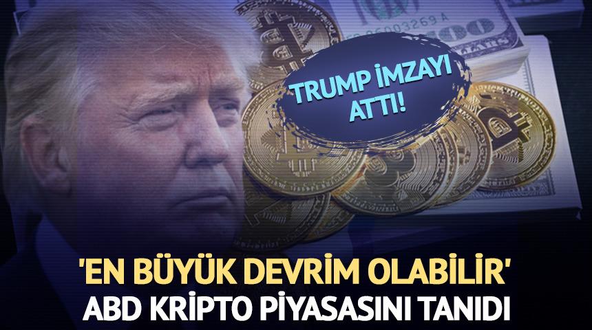 Trump imzayı attı! ABD kripto piyasasını tanıdı: 'En büyük devrim olabilir'