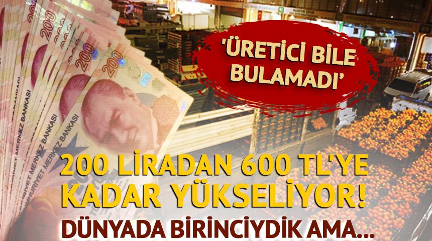 Dünyada birinciydik ama... 200 liradan 600 TL'ye kadar yükseliyor!