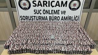 Apartman dairesine yapılan baskında 27 bin 412 uyuşturucu ele geçirildi