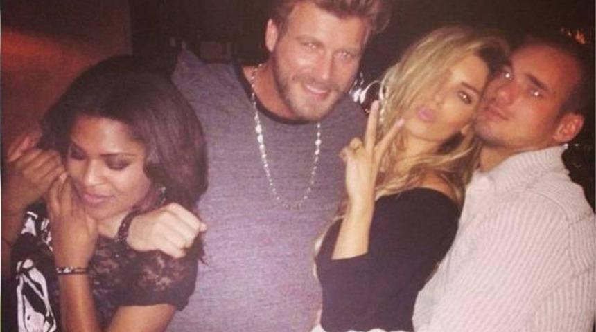 Sneijder &ccedil;iftiyle Kıvan&ccedil; Tatlıtuğ birbirlerini &ccedil;ok sevdi