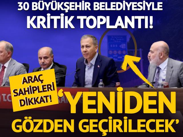 İçişleri Bakanlığı ve 30 Büyükşehir Belediyesi arasında toplantı