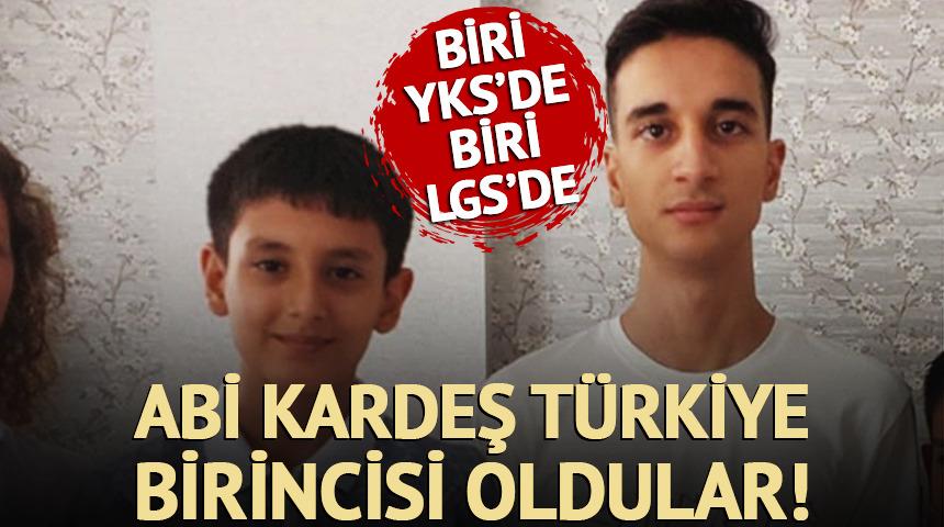 Abi kardeş Türkiye birincisi! İşte tercih edeceği bölüm...
