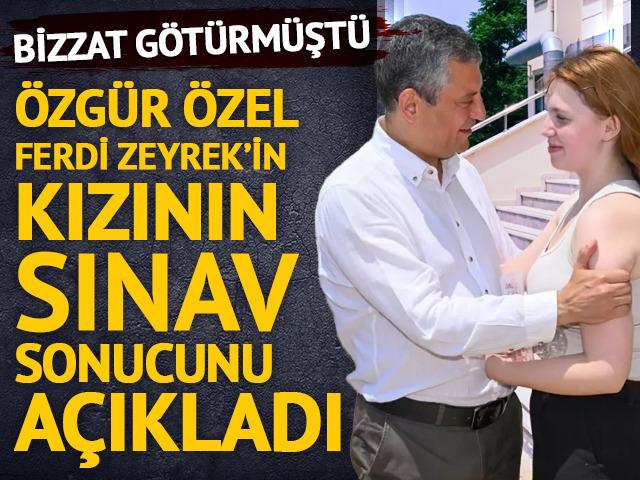 Özgür Özel, Nehir Zeyrek'in sınav sonucunu paylaştı!