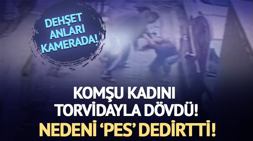 Kadın komşusunu tornavidayla darp etti! Adam bir anda dövmeye başladı! 