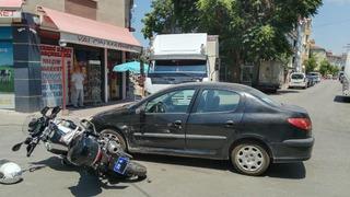 Yer: Eskişehir! Otomobil, motosikletli polise çarptı