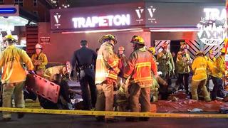 Los Angeles'ta bir araç kalabalığın arasına daldı! Çok sayıda yaralı var