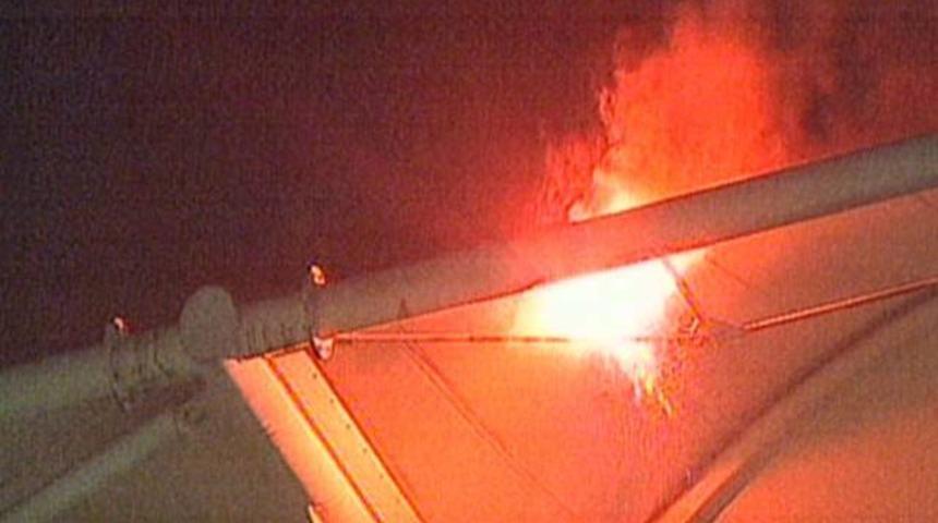 Saracoğlu'nun &ccedil;atısında meşale