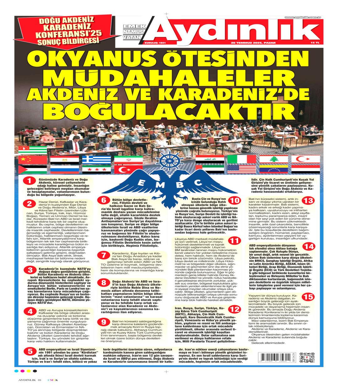 Aydınlık Gazetesi