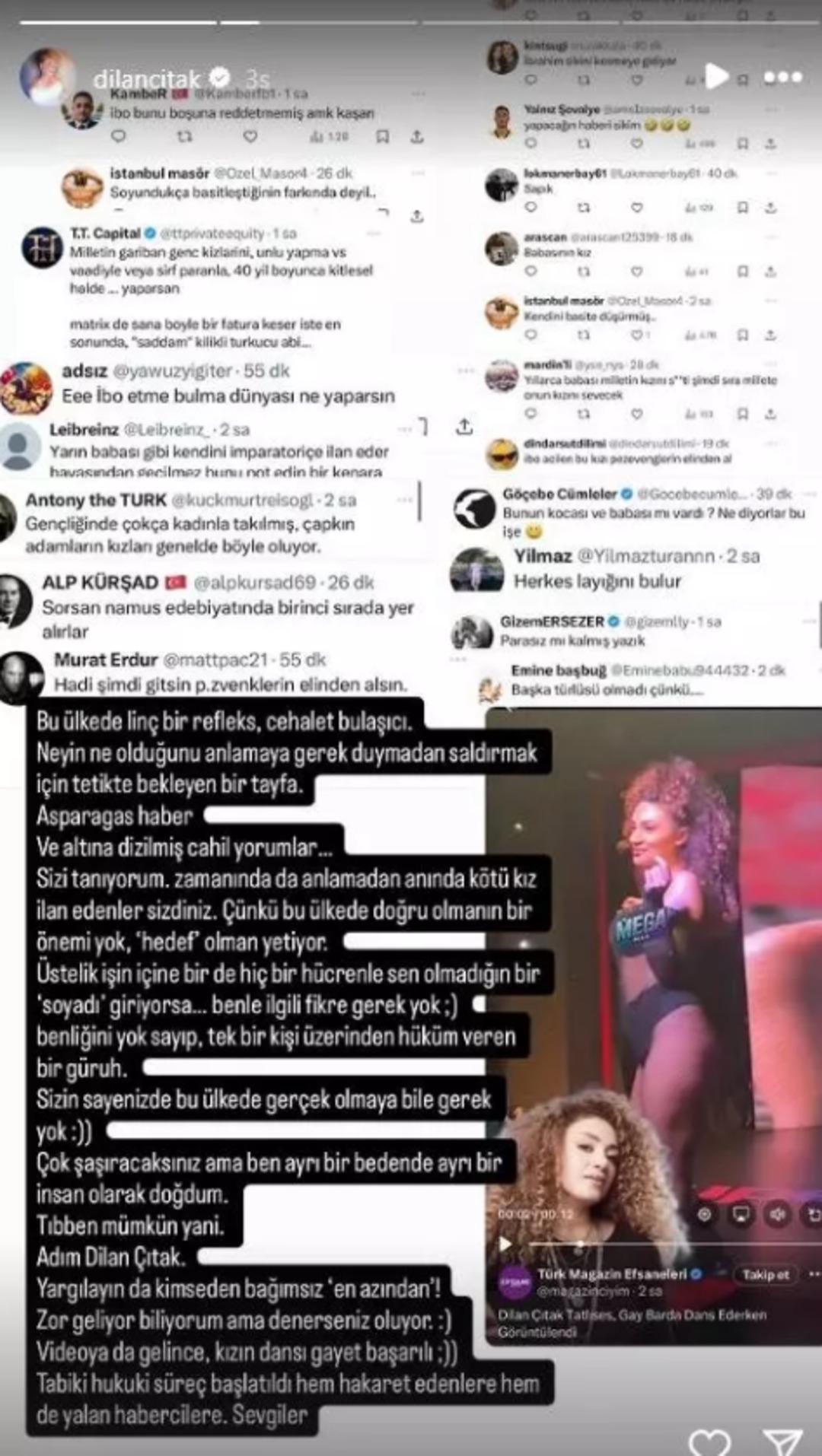 İbrahim Tatlıses in kızı Dilan Çıtak ı çıldırtan iddia: Erotik dansı onun yaptığı sanılınca... 1
