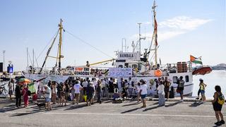 Handala gemisi, teknik aksaklıklarını giderip Gazze için yeniden yola çıktı
