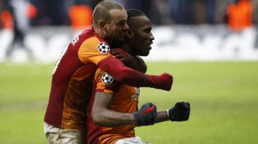 Galatasaray karda g&uuml;neş a&ccedil;tı