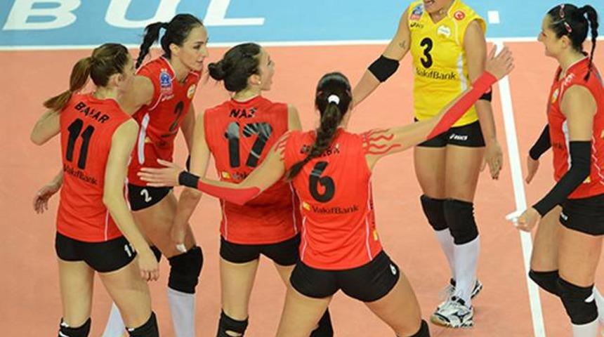 Vakıfbank Halkbank'a set vermedi