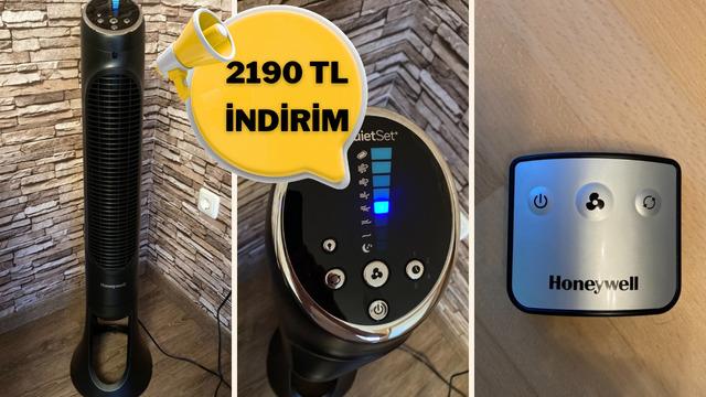 Kompakt, şık ve ekonomik! Honeywell QuietSet HYF290 Kule Tipi Vantilatör indirime girdi