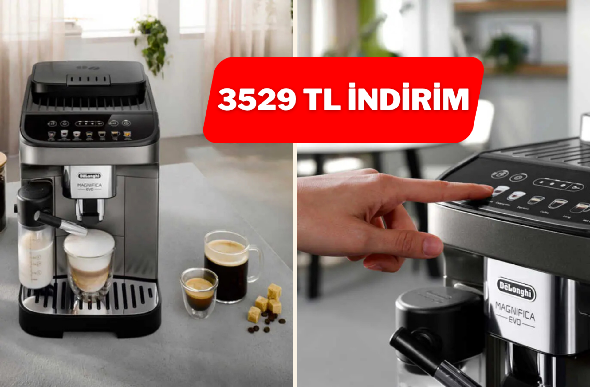De'Longhi Magnifica EVO Espresso Makinesi indirime girdi