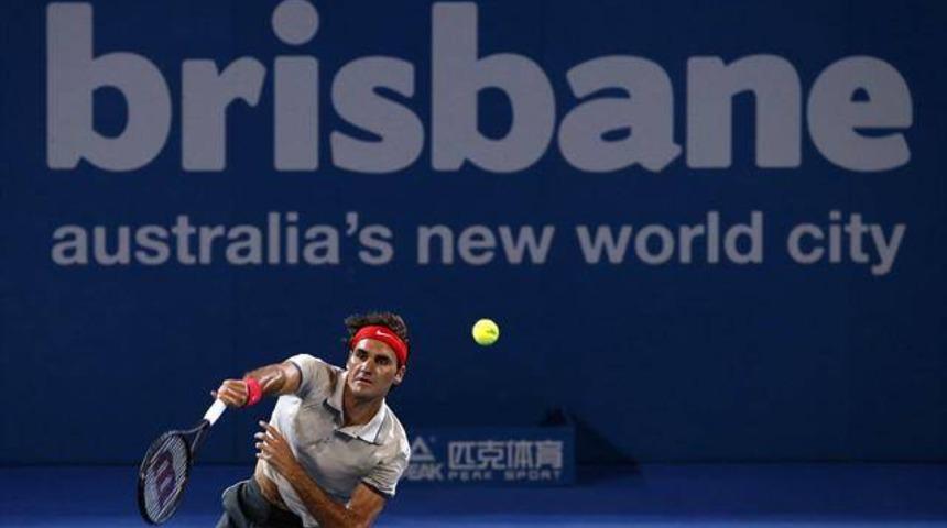 Roger Federer Brisbane'da finalde