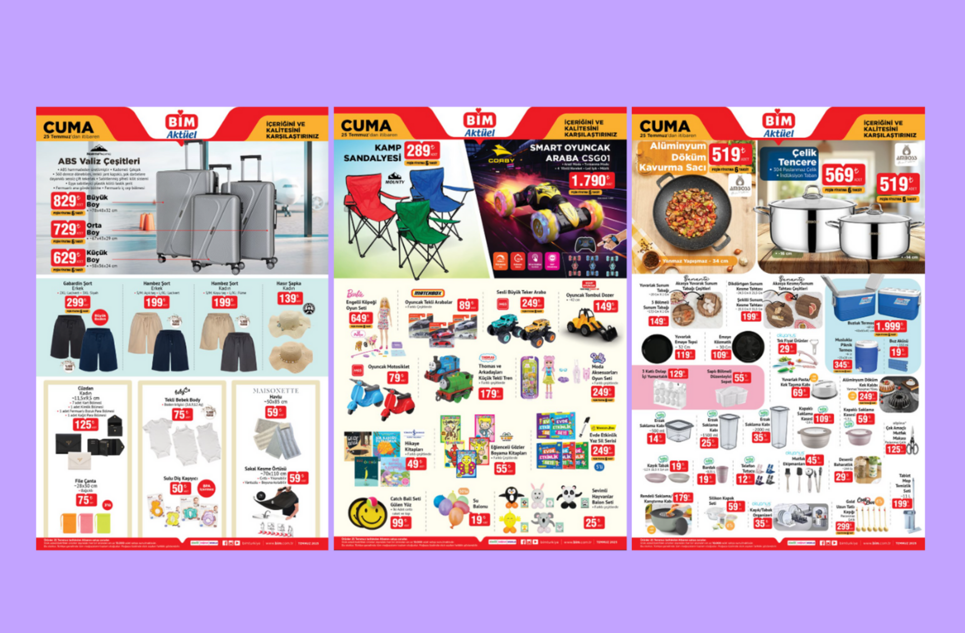 BİM'e North Pacific valizler geliyor! 25 Temmuz 2025 BİM Aktüel Kataloğu burada