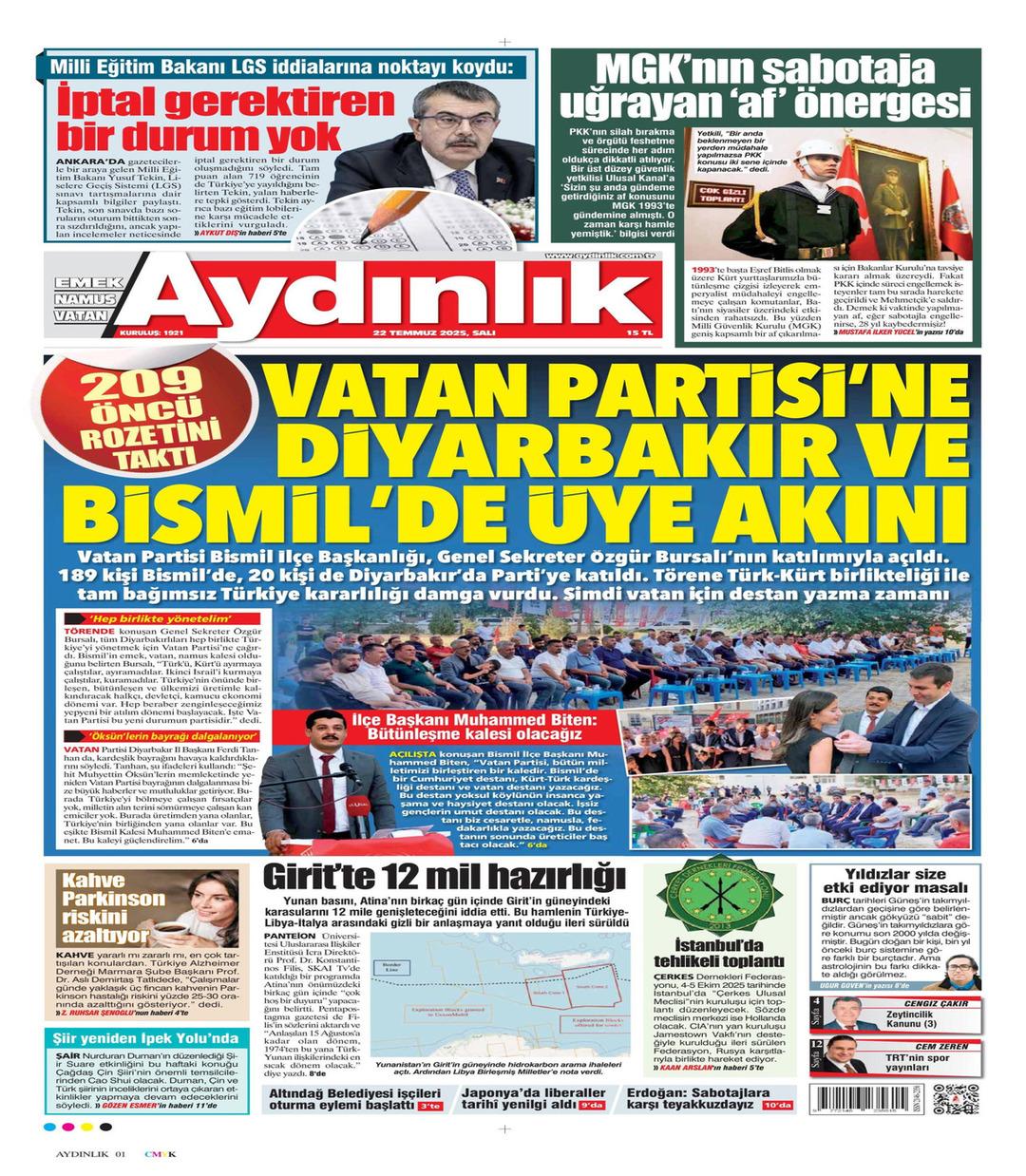 Aydınlık Gazetesi