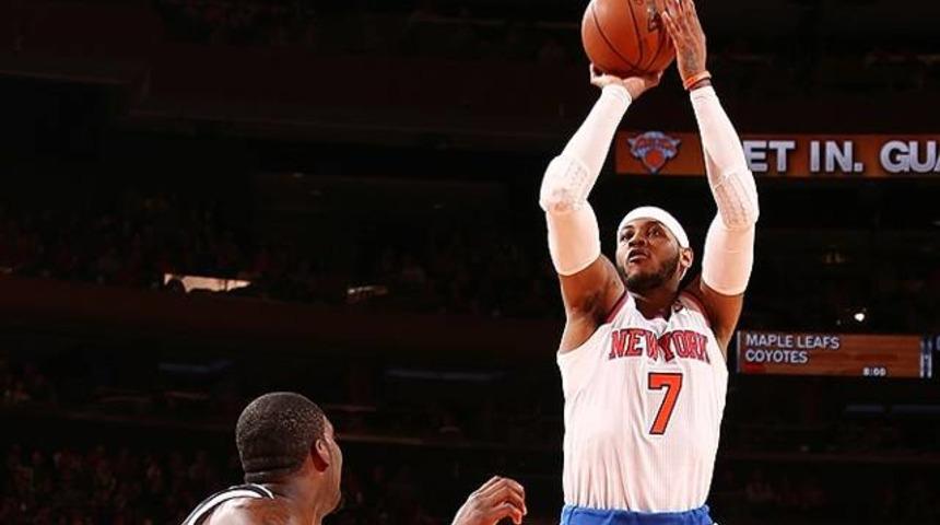 Carmelo Anthony &ccedil;ıldırdı! 62 sayı...