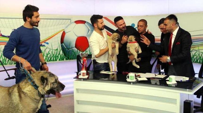 Roberto Carlos'a canlı yayında kangal s&uuml;rprizi