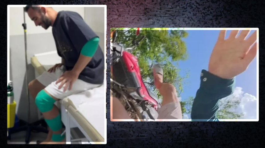 Kuralsız Sokaklar’ın sunucusu Youtuber Mert Öztürk motor kazası yaptı! "Ucuz yırttım" diyerek o anları paylaştı