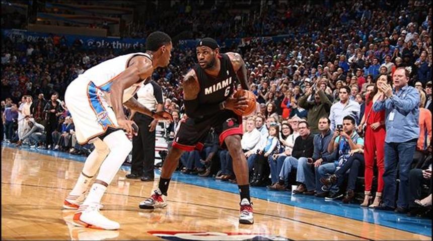 LeBron Thunder'ı yıktı