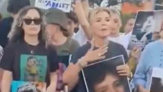 Mattia Ahmet Minguzzi'nin annesi Bakırköy'deki oturma eylemine devam ediyor! Gülben Ergen de destek verdi