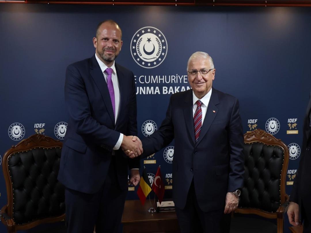 Milli Savunma Bakanı Güler, Belçika ve Slovenya Savunma Bakanlarıyla görüştü 1