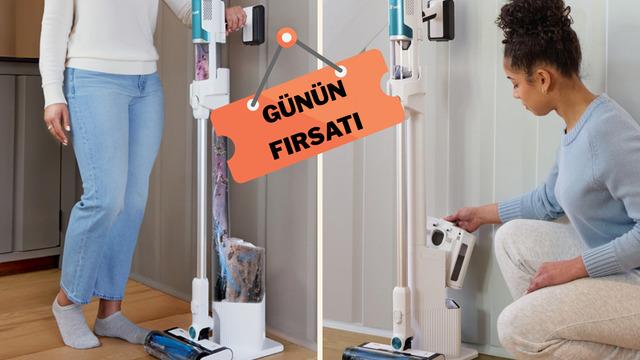 Yorulmadan temizlik yapmak hayal değil! Shark Clean&Empty Dikey Süpürge indirimde