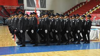 Karaman'da eğitimlerini tamamlayan 228 polis adayı mezun oldu