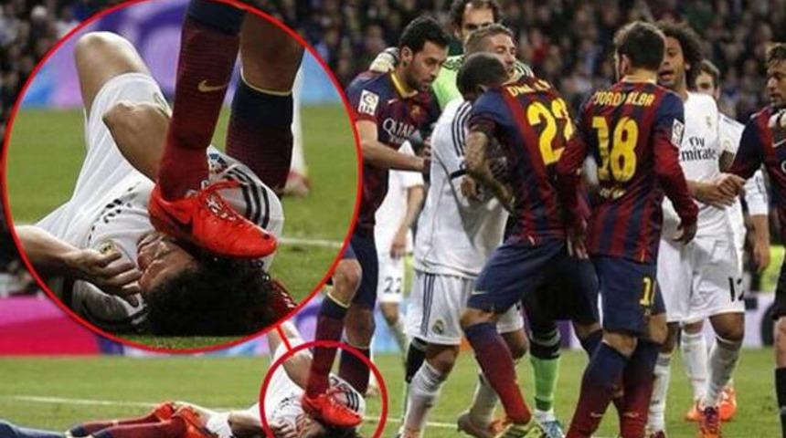 El Clasico'da şoke eden görüntü