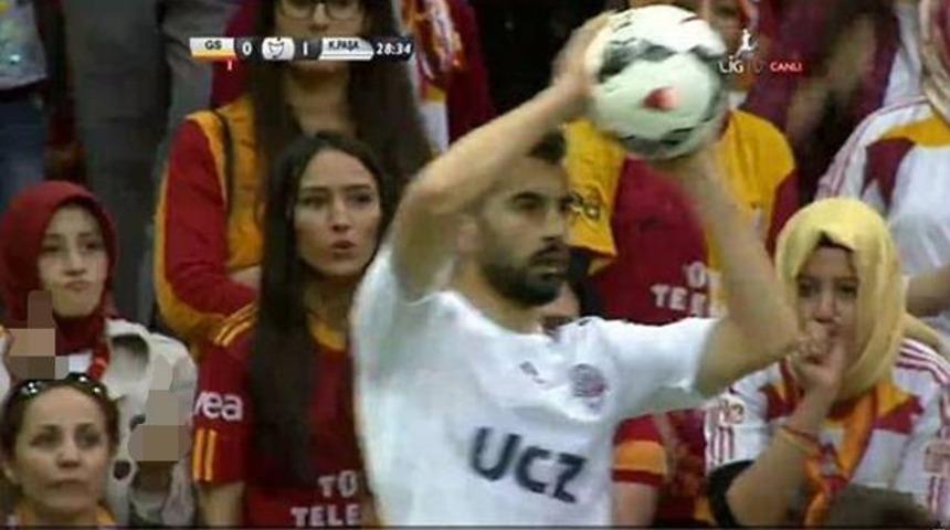 Kadın taraftar b&ouml;yle yakalandı
