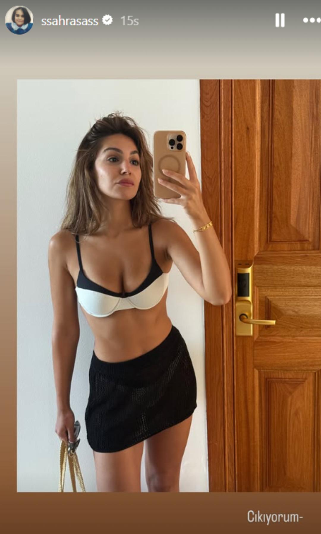Uzak Şehir in Nare si Sahra Şaş sezonun yorgunluğunu atıyor! Bikinili pozlarına beğeni yağdı 1