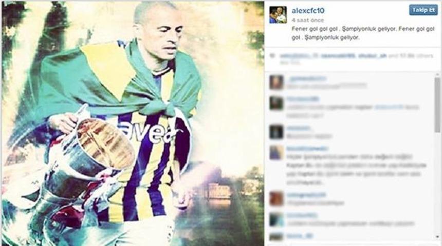 Alex'ten Fenerbahçe'ye destek