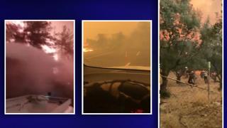 Görüntüler ortaya çıktı! Çığlıklar her yeri inletti, cehennem gibi... Abi çıkmamız lazım, ortada kaldık