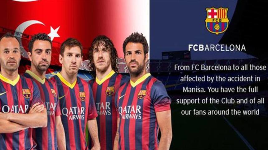 Barcelona'dan Soma mesajı