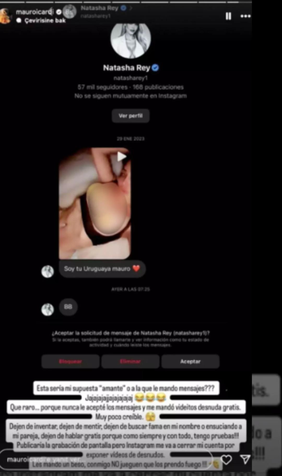 İfşa sonrası Mauro Icardi den bamya yorumlarına fotoğraflı yanıt! Natasha Rey paylaşmıştı, sosyal medyanın diline düştü 3