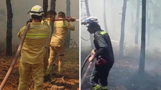 Yangında şehit olan ekibin son görüntüsü ortaya çıktı... Son ana kadar mücadele etmişler