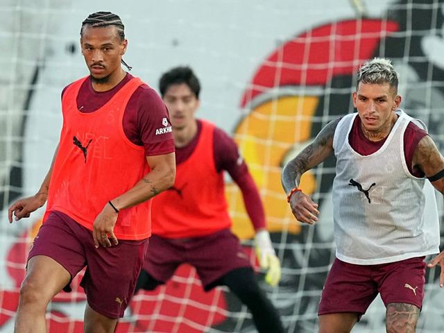 Leroy Sane, Galatasaray ile ilk antrenmanına çıktı