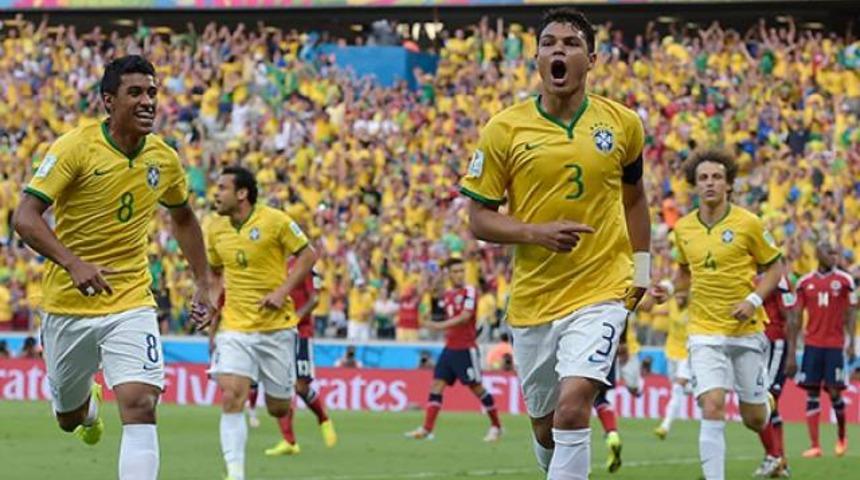 Brezilya yarı finale adını yazdırdı