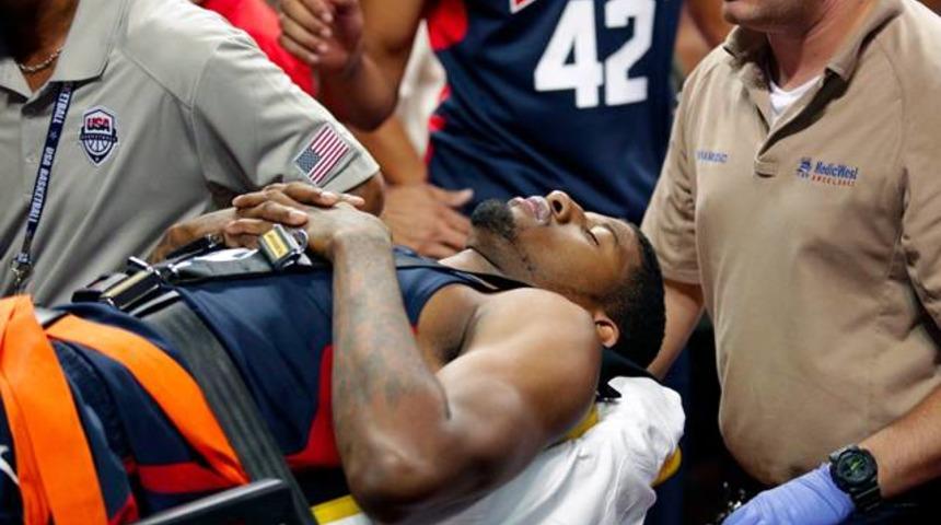 Paul George, kampta ayağını kırdı